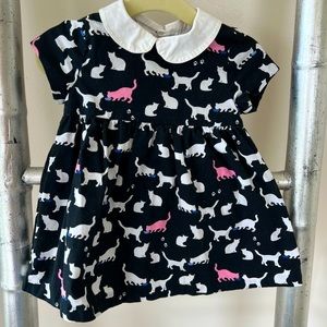 Kate Spade Baby Kitty Dress with Matching Bloomers - Size 12 months